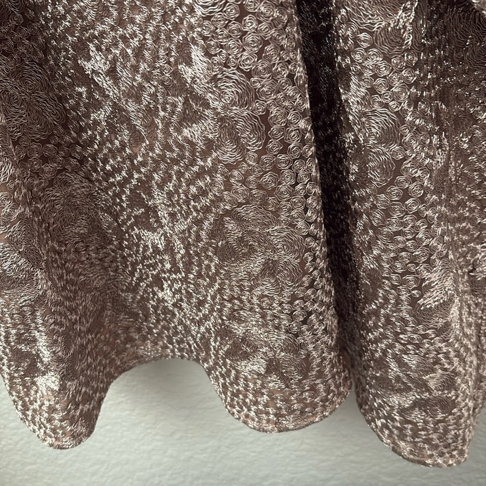 Nwt Halston Evening Collection Almond Blush Halter Gown  Maxi Dress - Picture 5 of 14